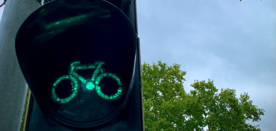 Grüne Ampel für Radfahrer Grüne Ampel für Radfahrer