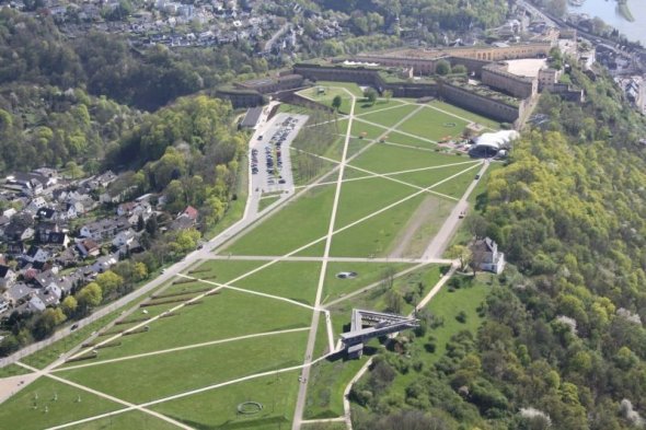 Festungspark Festung Ehrenbreitstein von oben