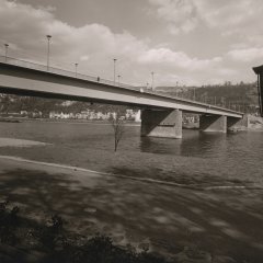 Die Pfaffendorfer Brücke im Jahr 1960. 