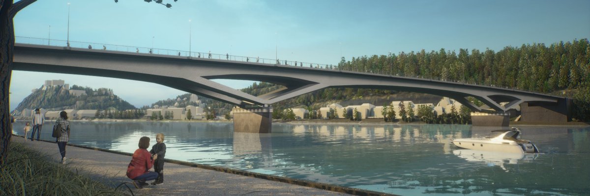Visualisierung Neubau Pfaffendorfer Brücke Visualisierung Neubau Pfaffendorfer Brücke