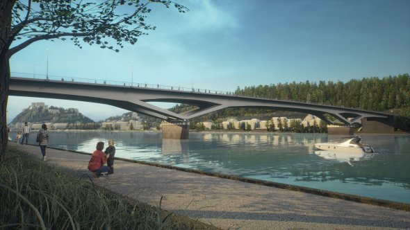 Visualisierung Neubau Pfaffendorfer Brücke