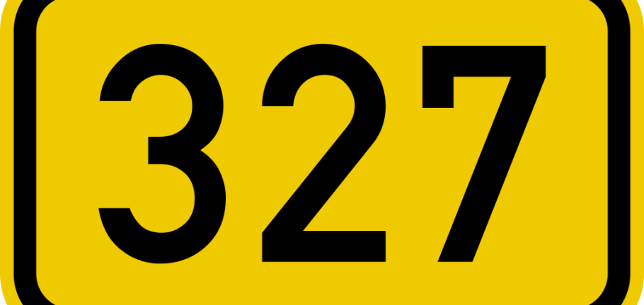 Grafik des Verkehrsschildes B 327