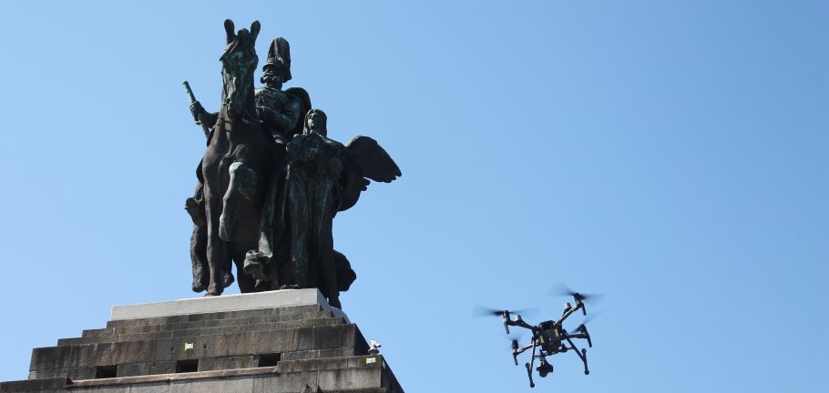 Denkmal Deutsches Eck - Schadenserfassung per Drohne
