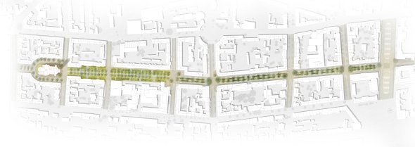 Gesamtplan zur Neugestaltung der Südallee