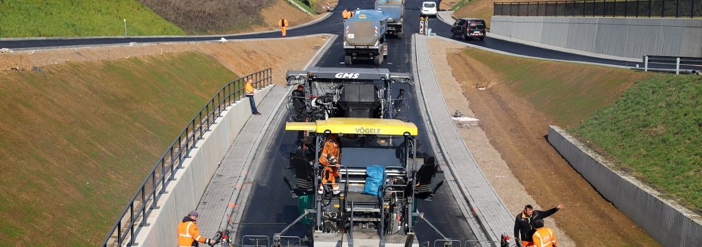 Asphaltierung des Teilabschnitts 3 der L 52