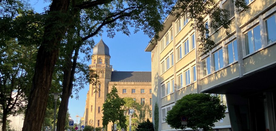 Das erste Baufeld befindet sich in der Höhe des Max-von-Laue-Gymnasiums in der Südallee.