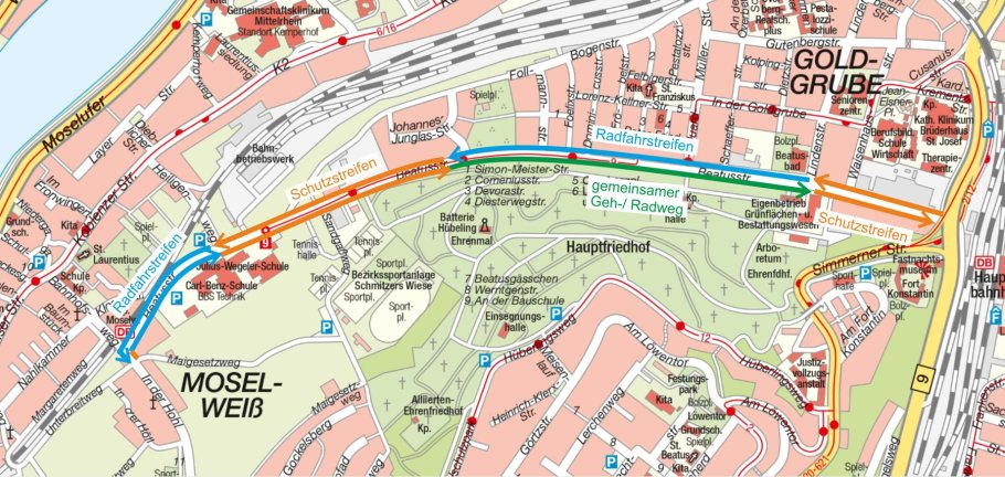 Ein Übersichtsplan zur Maßnahme.