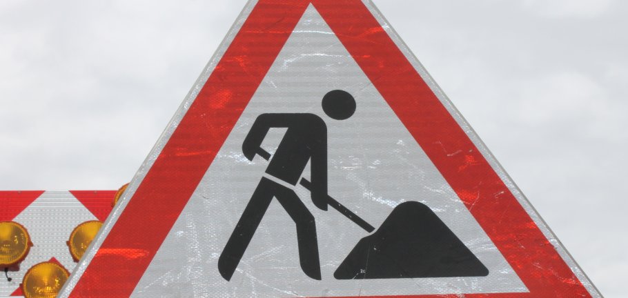 Baustellenschild Baustellenschild