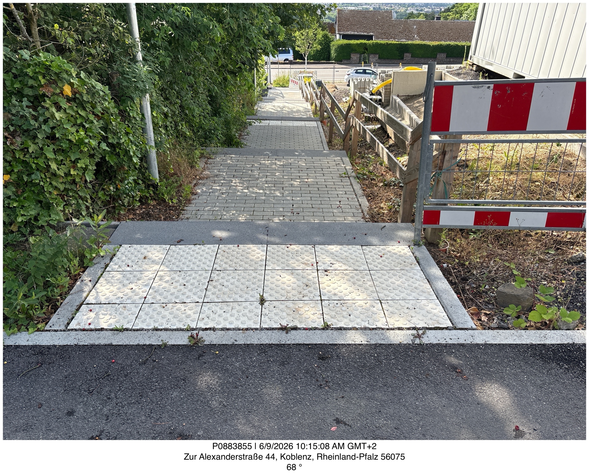 Die Treppen zwischen Simmerner Straße und Alexanderstraße werden saniert.